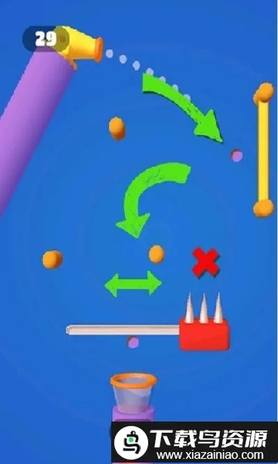 接住所有球(弹射休闲游戏)