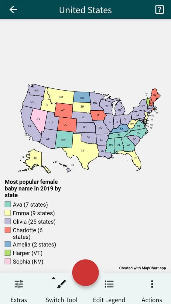 MapChart�����ֻ���