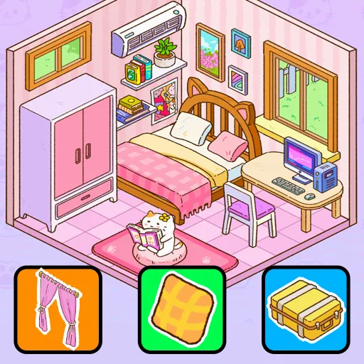 diy贴纸书(贴纸布置小游戏)v1.0 免费版